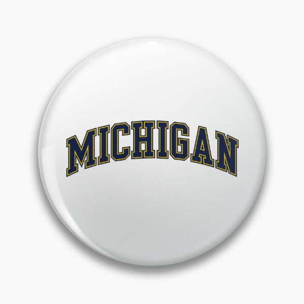 Item preview, Michigan Navy Gold Varsity Athletic Typography designed and sold by yaniri.