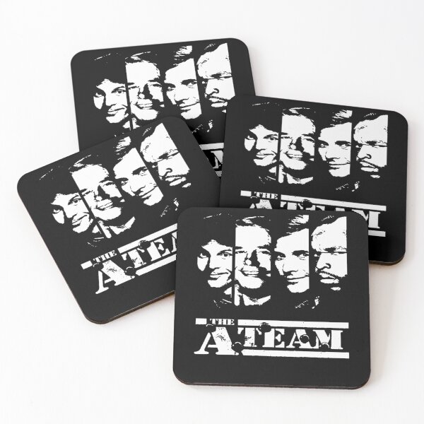 Item preview, The A Team Four Members Black and White Portrait designed and sold by theburlygamer.