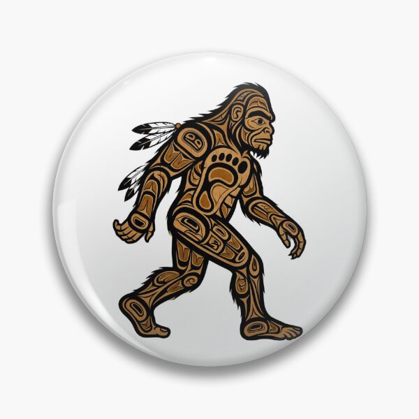 Item preview, Pacific Northwest Tribal Bigfoot - Native American Inspired Sasquatch Design designed and sold by Spank My Yeti.
