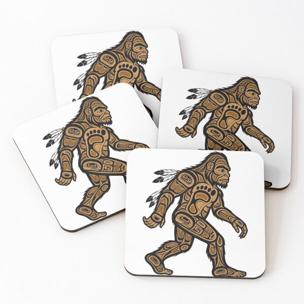 Item preview, Pacific Northwest Tribal Bigfoot - Native American Inspired Sasquatch Design designed and sold by Spank My Yeti.