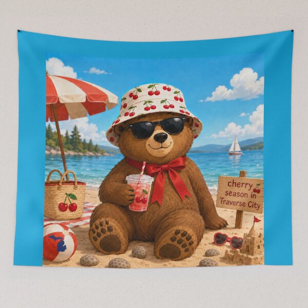 Item preview, Cherry Season in Traverse City | Northern Michigan Summer designed and sold by FreshWaterWares.