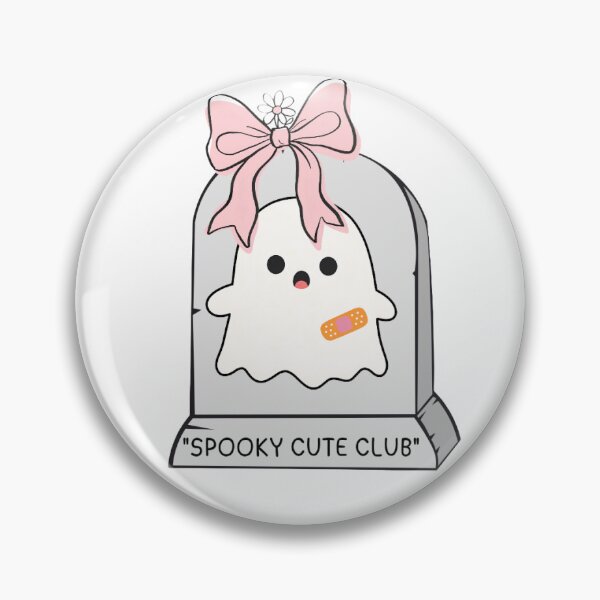 Item preview, Spooky Cute Club Coquette Ghost on Pink Bow Tombstone designed and sold by Akira Design Store.