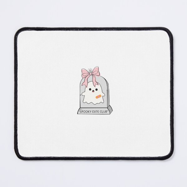 Item preview, Spooky Cute Club Coquette Ghost on Pink Bow Tombstone designed and sold by Akira Design Store.