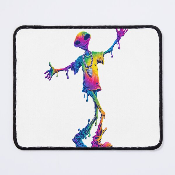Item preview, happy psychedelic drippy alien designed and sold by SPECIEZ.