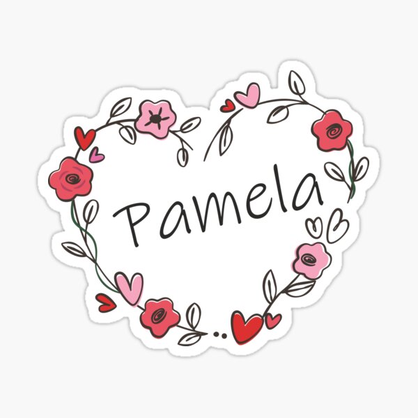 Pegatina Mi Nombre Es Pamela De Oleo79 Redbubble 6241