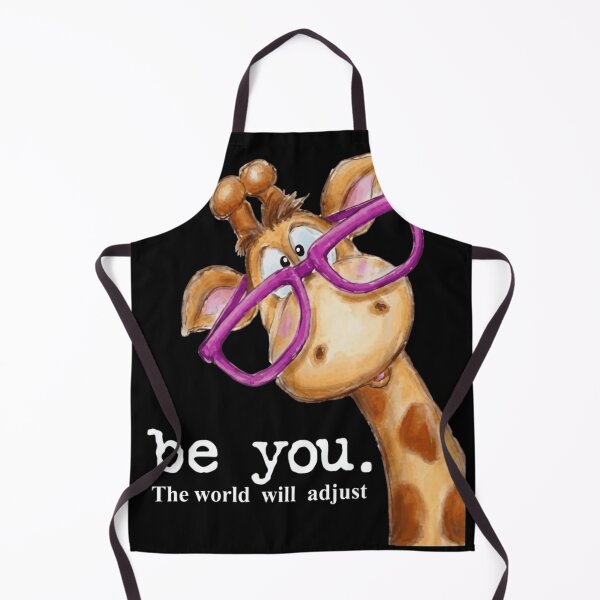 Item preview, Be You The World Will Adjust Cute Watercolor Giraffe with Glasses designed and sold by haitrieuic96.