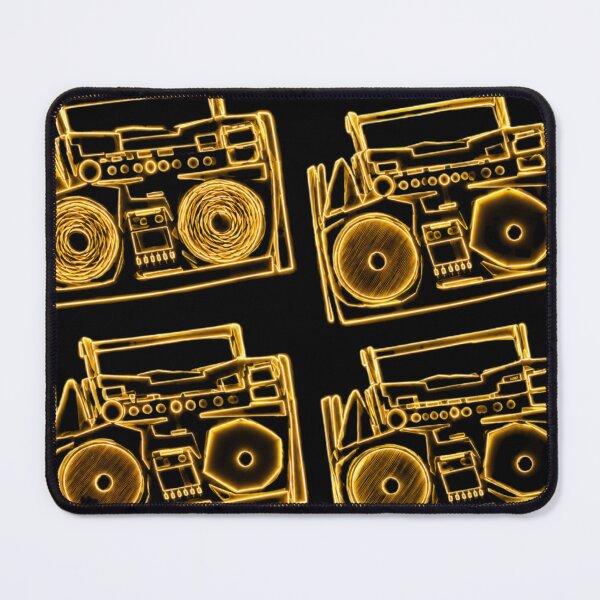 Item preview, Neon Gold Boombox designed and sold by vilvilart.
