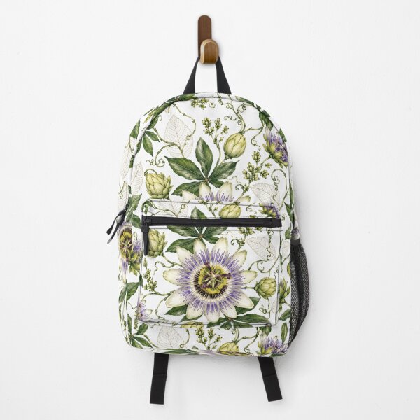 Item preview, Regal Passionflower Botanical Pattern | Vintage Floral Vine | White & Purple Nature Print designed and sold by RegalParade.