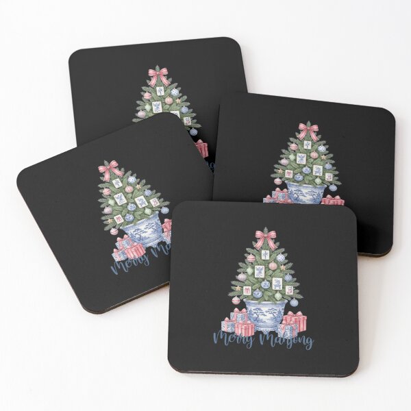 Item preview, Merry Mahjong Chinoiserie Christmas Tree designed and sold by haitrieuic96.