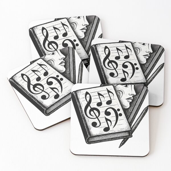 Item preview, Intertwined Music Journals With Abstract Face designed and sold by evabelwq.