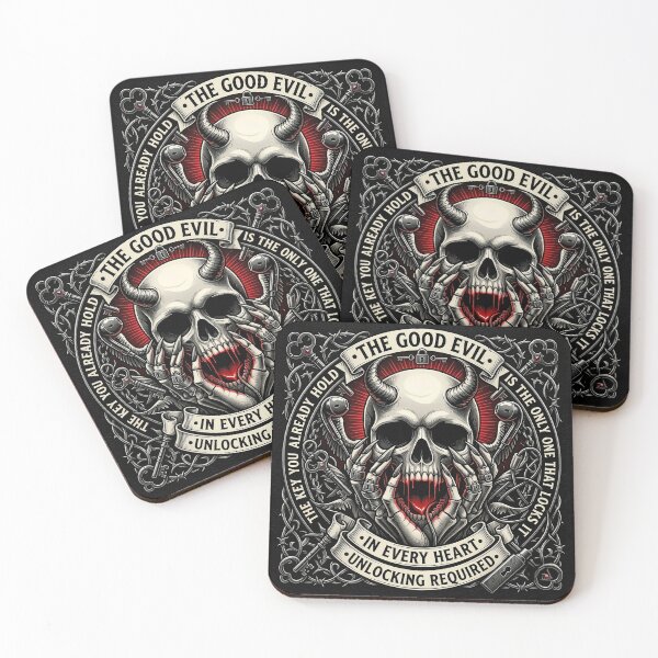 Item preview, Horned Demon Skull Keyhole Emblem designed and sold by Voodoo Store Paranormal Collections.