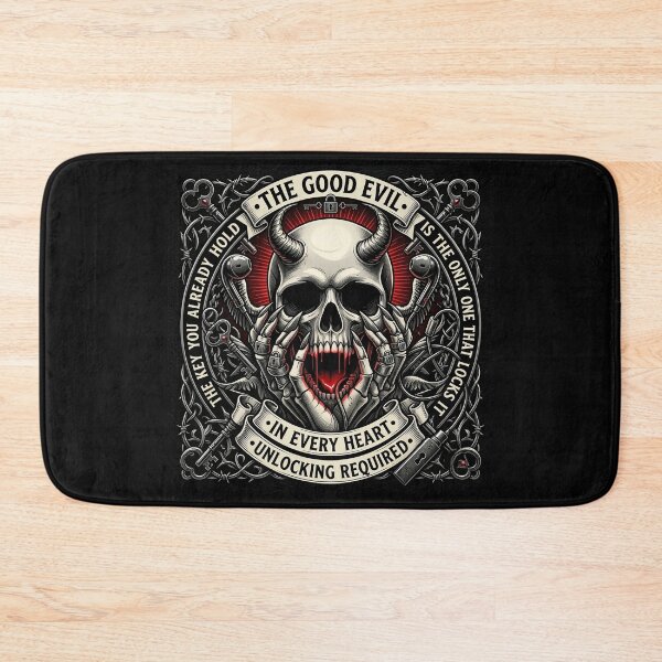 Item preview, Horned Demon Skull Keyhole Emblem designed and sold by Voodoo Store Paranormal Collections.