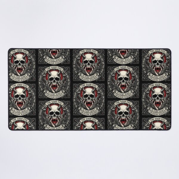 Item preview, Horned Demon Skull Keyhole Emblem designed and sold by Voodoo Store Paranormal Collections.