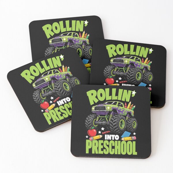 Item preview, Funny Rollin' Into Preschool Monster Truck Back to School designed and sold by WatercolourferS.