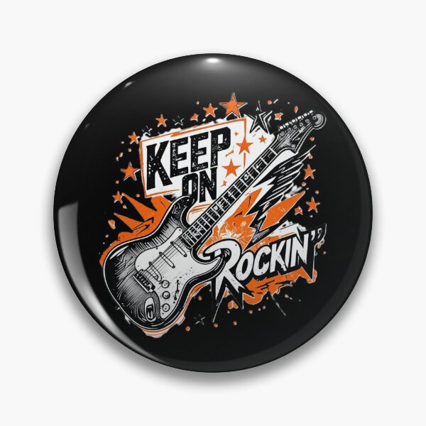 Item preview, Keep On Rockin Vintage Electric Guitar Rock N Roll T-Shirt designed and sold by NeO² Studio.