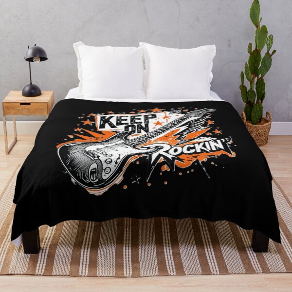 Item preview, Keep On Rockin Vintage Electric Guitar Rock N Roll T-Shirt designed and sold by NeO² Studio.