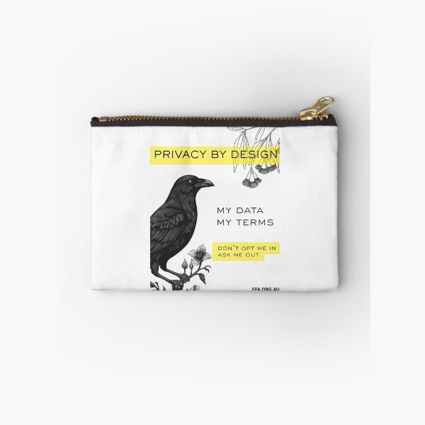 Item preview, Privacy By Design Raven designed and sold by Electronic Frontiers Australia.