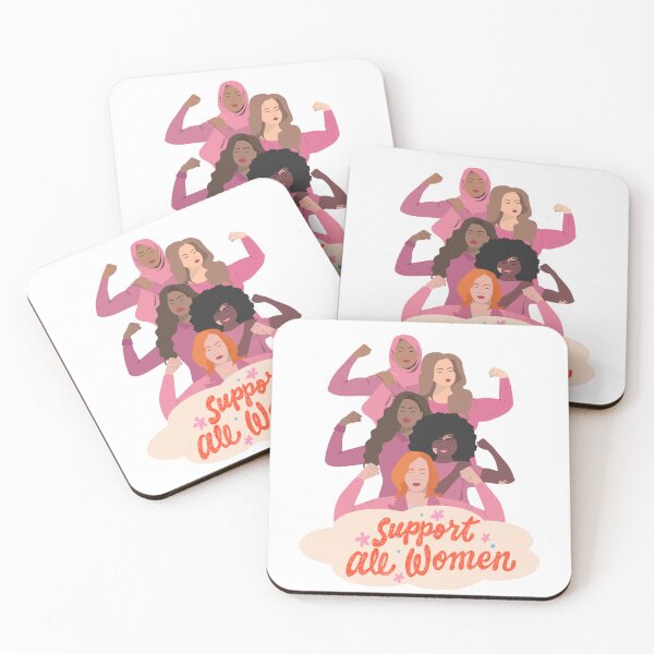 Item preview, empowring support all women pink sticker designed and sold by kuimoul.