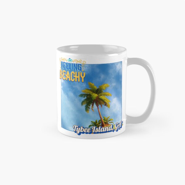 Item preview, Feeling Beachy Tybee Island GA | Retro Halftone Palm Tree Beach Design designed and sold by DonnaRaine.