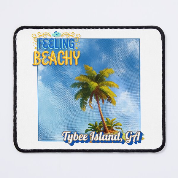 Item preview, Feeling Beachy Tybee Island GA | Retro Halftone Palm Tree Beach Design designed and sold by DonnaRaine.