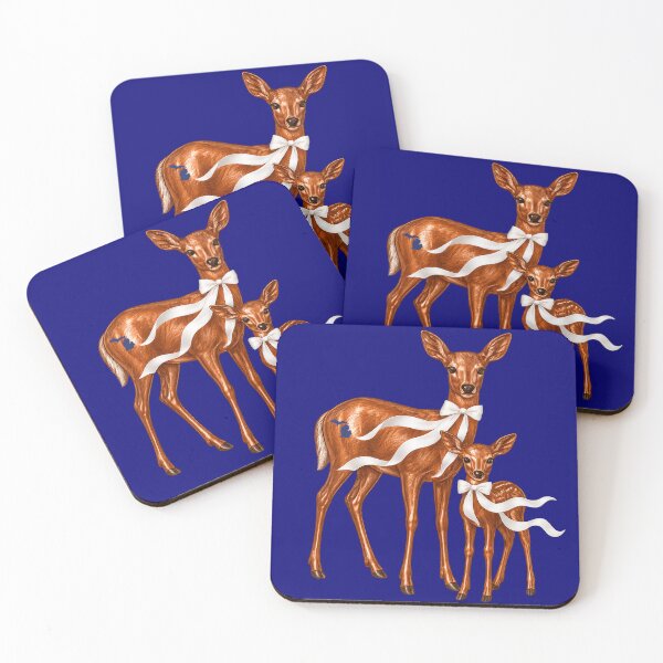 Item preview, White-Tailed Deer Doe & Fawn | Michigan Wildlife Artwork designed and sold by FreshWaterWares.
