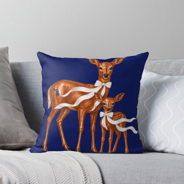 Item preview, White-Tailed Deer Doe & Fawn | Michigan Wildlife Artwork designed and sold by FreshWaterWares.