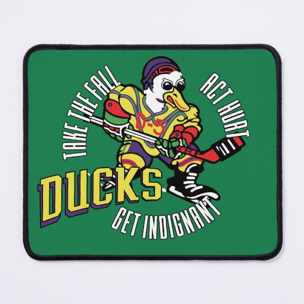 Item preview, Take the Fall: Act Hurt: Get Indignant - Mighty Ducks - Patch Design designed and sold by Hair-brained Haberdasher.