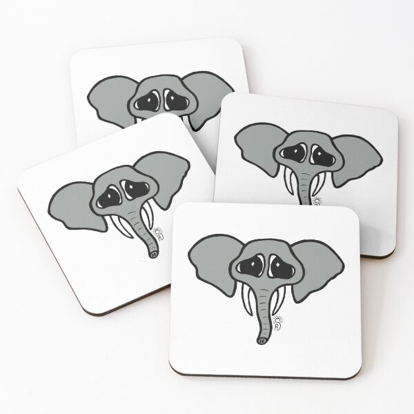 Item preview, Elephant Friend Cute Sad Big Eyes Safari Illustration designed and sold by ArtbySunRaeer.