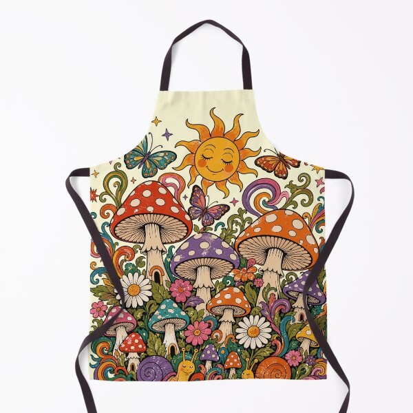 Item preview, Trippy Boho Mushroom Forest Psychedelic Sun & Butterflies designed and sold by Far Out Goods.