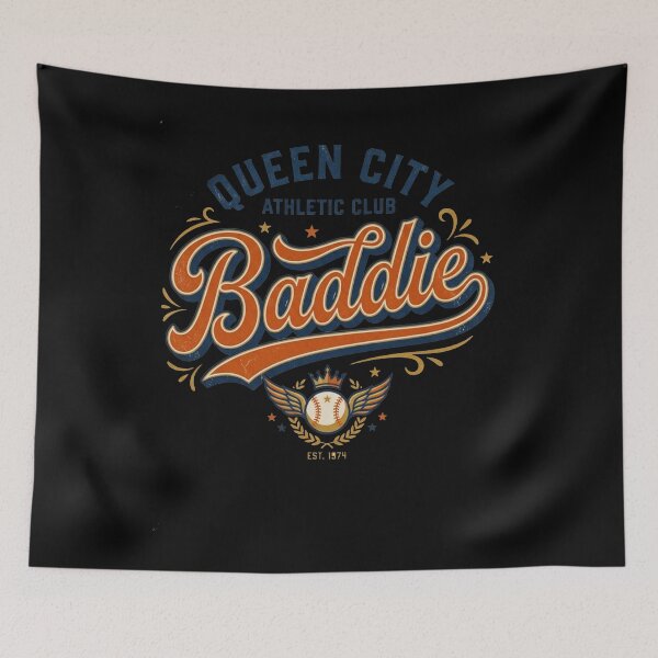 Item preview, Queen City Athletic Club Baddie Baseball Fan designed and sold by Flirt-Teez.