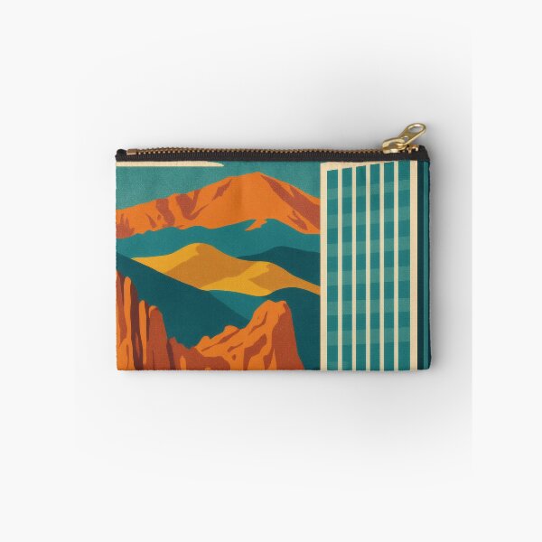 Item preview, Retro Pop Art Poster Illustration of Colorado Springs | Bold Garden of the Gods, Pikes Peak & Downtown Skyline | Vintage Colorado Wall Art Decor designed and sold by PaintedPixels01.