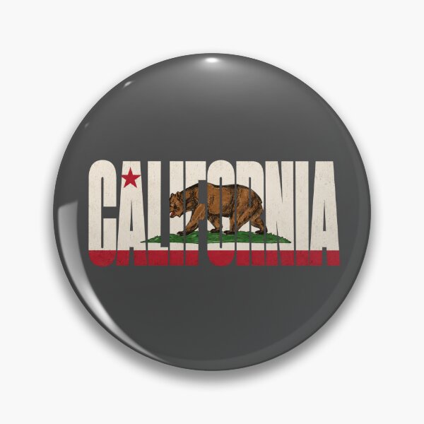 Aperçu de l'œuvre Typographie du drapeau de l'État de Californie | Design vintage du drapeau à l'ours créée et vendue par SimplyJasper.