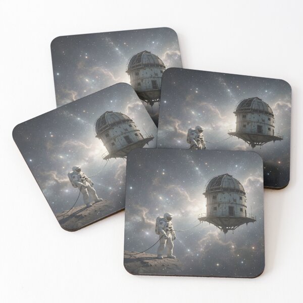 Item preview, Astronaut Docked to Cosmic Observatory designed and sold by Wiss2Arts.