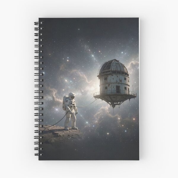 Item preview, Astronaut Docked to Cosmic Observatory designed and sold by Wiss2Arts.
