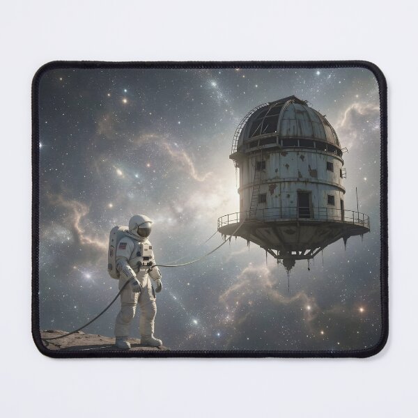 Item preview, Astronaut Docked to Cosmic Observatory designed and sold by Wiss2Arts.