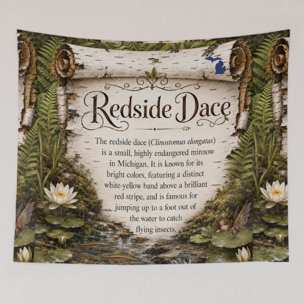 Item preview, Redside Dace Minnow | Michigan Endangered Fish designed and sold by FreshWaterWares.