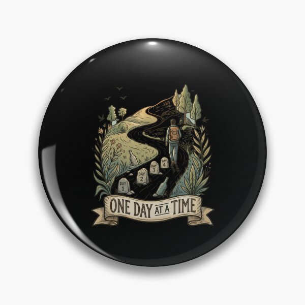 Item preview, One Day At A Time Sobriety Recovery Journey Walk designed and sold by Flirt-Teez.