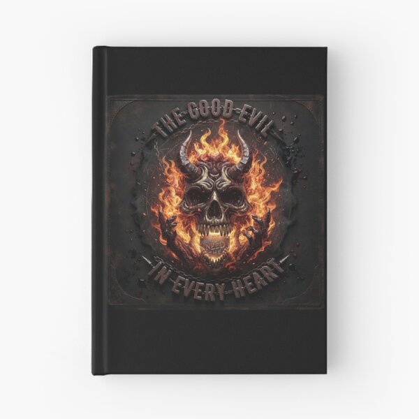 Item preview, Fiery Demon Cranium Metal Emblem designed and sold by Voodoo Store Paranormal Collections.