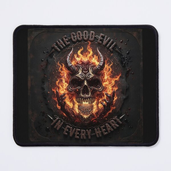Item preview, Fiery Demon Cranium Metal Emblem designed and sold by Voodoo Store Paranormal Collections.