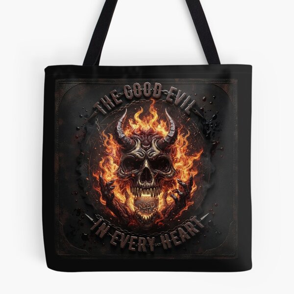 Item preview, Fiery Demon Cranium Metal Emblem designed and sold by Voodoo Store Paranormal Collections.
