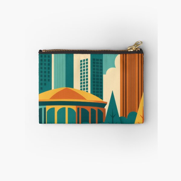 Item preview, Retro Pop Art Poster Illustration of Atlanta | Bold Downtown Skyline, Peachtree Street & Centennial Olympic Park | Vintage Georgia Wall Art Decor designed and sold by PaintedPixels01.
