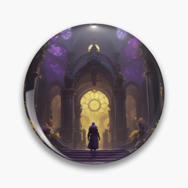 Item preview, Enchanted Violet Cathedral Fantasy Art designed and sold by Uniquely Yours.