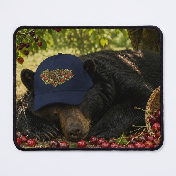Item preview, Traverse City Bear Nap | Cherry Country Wildlife designed and sold by FreshWaterWares.