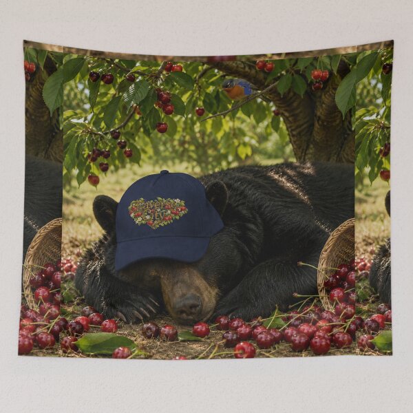 Item preview, Traverse City Bear Nap | Cherry Country Wildlife designed and sold by FreshWaterWares.