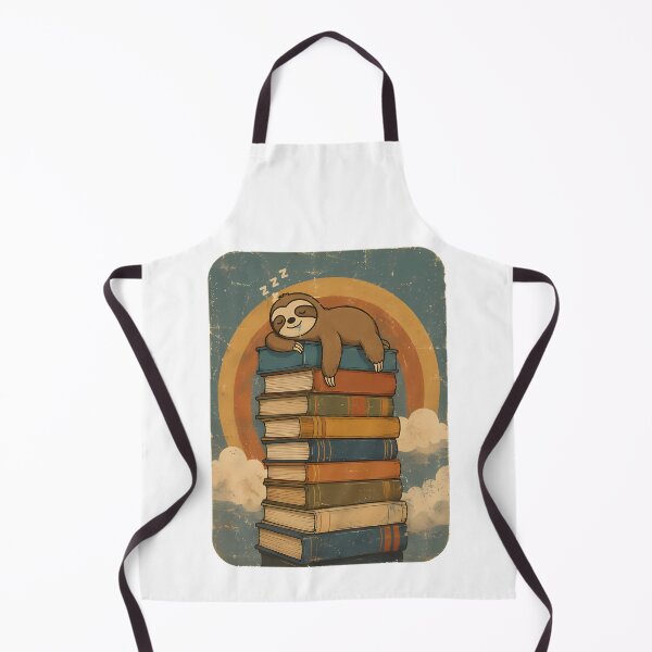 Item preview, Vintage Sloth Sleeping on Books designed and sold by Hooi-Boon-Sin.