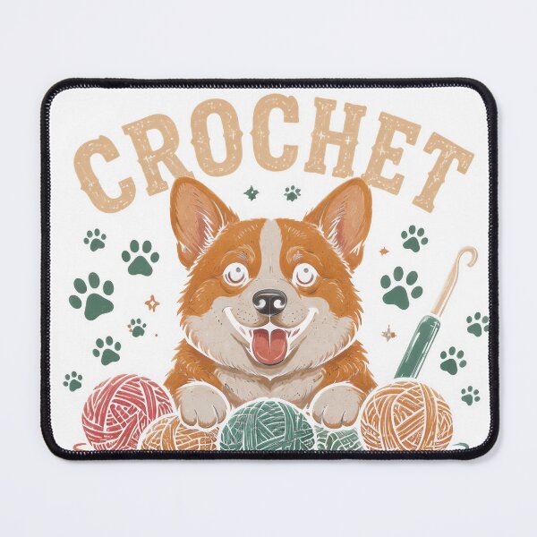 Item preview, Crochet Because Dog Hair Is A Seasoning Corgi Mom designed and sold by markymaarty.