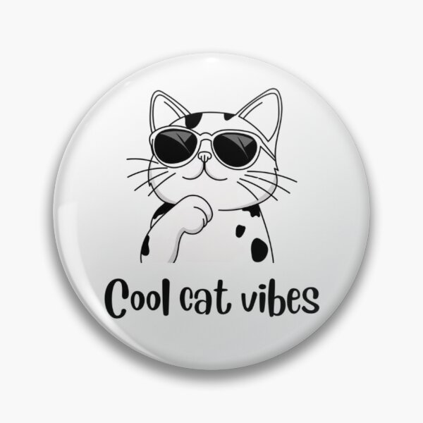 Item preview, Cat vibes typography design designed and sold by RajDeals.