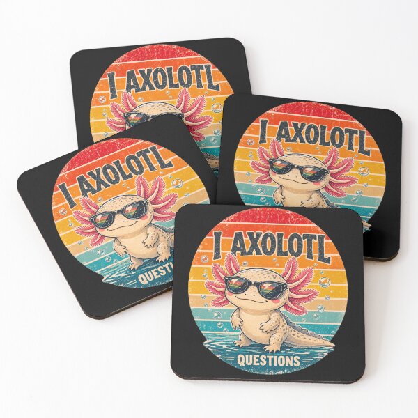 Item preview, I Axolotl Questions Adults Youth Kids Retro Vintage designed and sold by CF_VintageDesign.