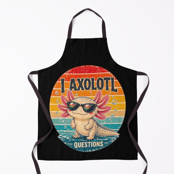 Item preview, I Axolotl Questions Adults Youth Kids Retro Vintage designed and sold by CF_VintageDesign.