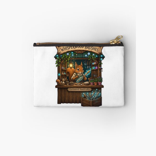 Item preview, Whisperwood Brushes | Enchanted Handcrafts | Woodland Squirrel Artisan | Magical Paint Brush Maker | Fantasy Cottagecore Gift designed and sold by MrDev.